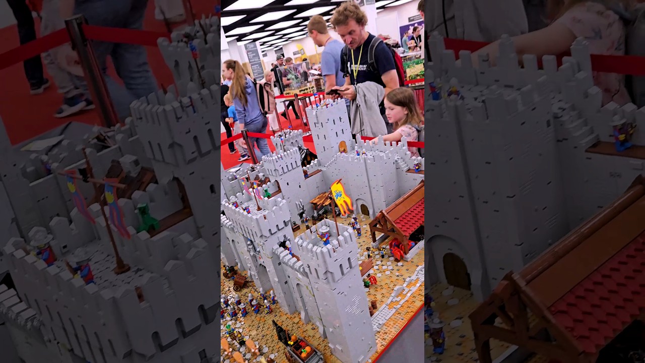 WIELKI ZAMEK z KLOCK&Oacute;W LEGO na PYRKONIE! 🤯 #lego #castle #pyrkon