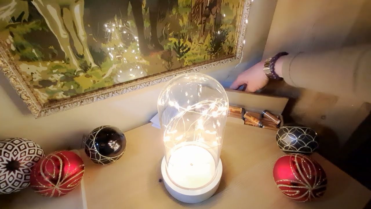 LED Deko Licht mit Glaszylinder | Stimmungsbeleuchtung f&uuml;r Zuhause