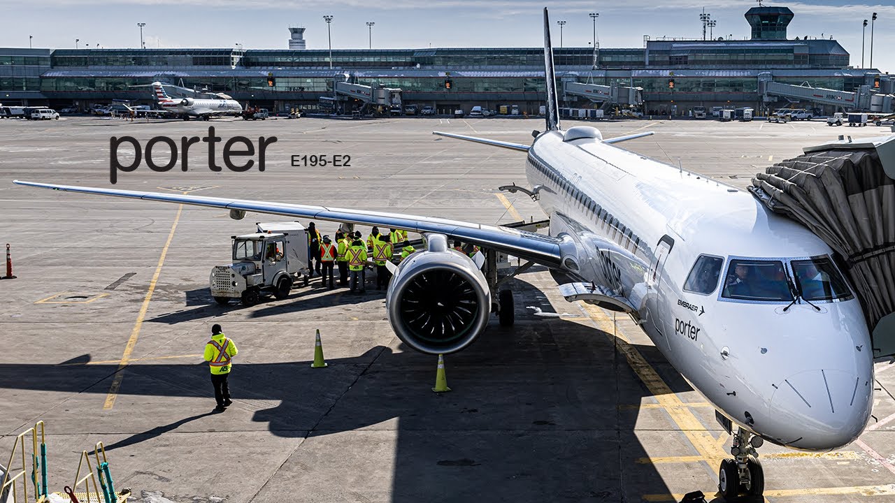 Brand new E-Jets in Canada!!! |Porter Airlines E195-E2|Montreal(YUL)-Toronto(YYZ)|PD106|