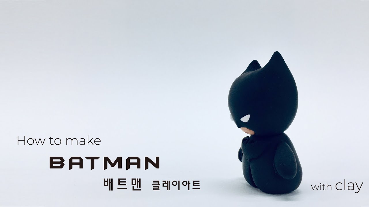 [Hero Series] Batman, how to make with air dry clay