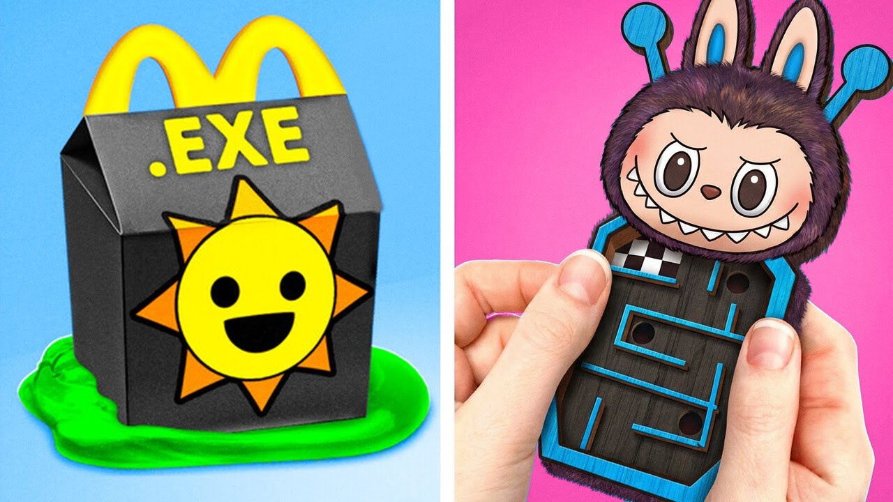 ONLY PAPER & CARDBOARD! 🤯 Creative Labubu & Sprunki DIY Craft Projects!