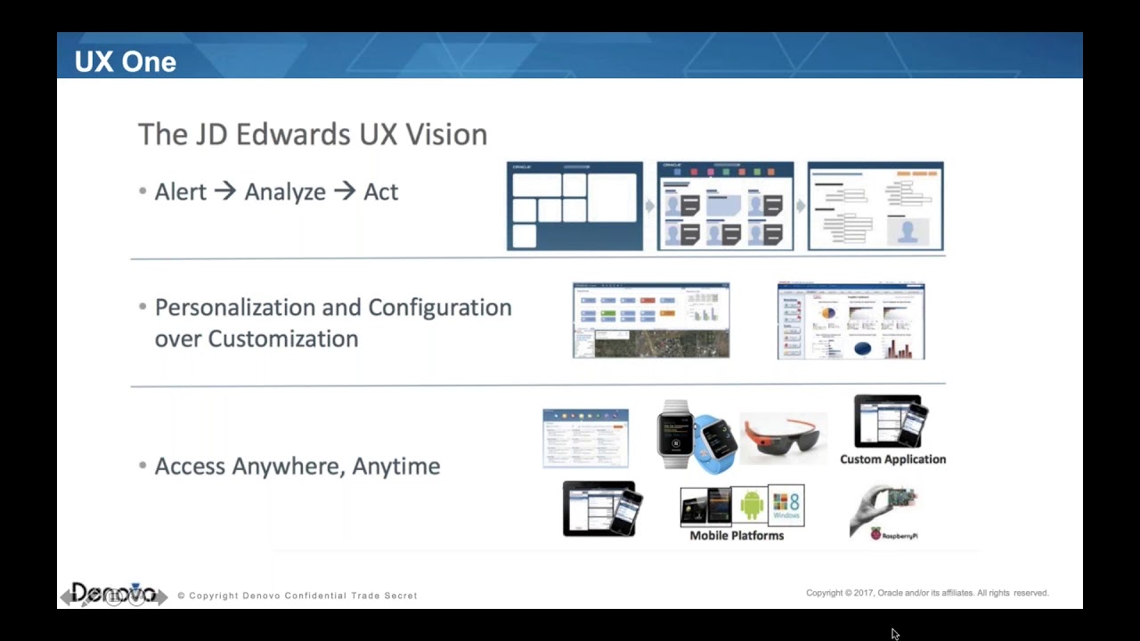JD Edwards UXOne User Experience