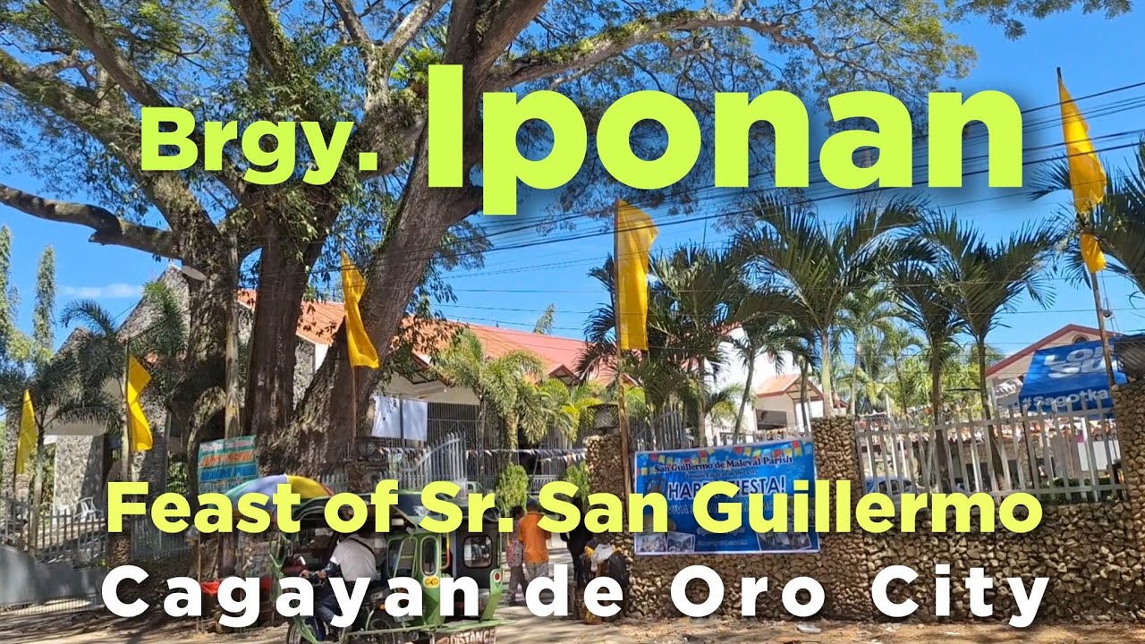 Barangay Iponan/Cagayan de Oro/Philippines/Fiesta Tour/Walking/Aerial/Feast of Sr. San Guillermo