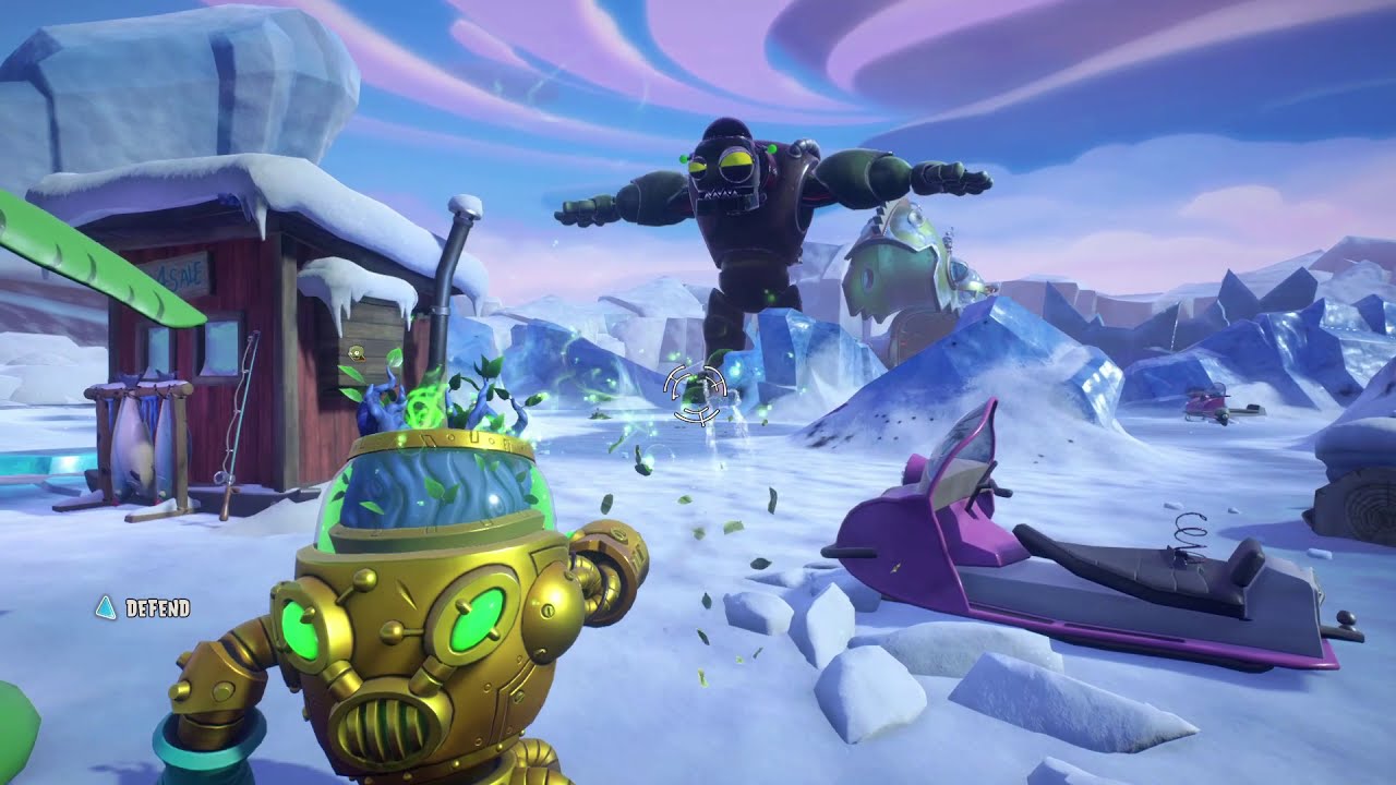 The Super Mega ZOMBOT Battle at Great White North | PvZ Garden Warfare 2