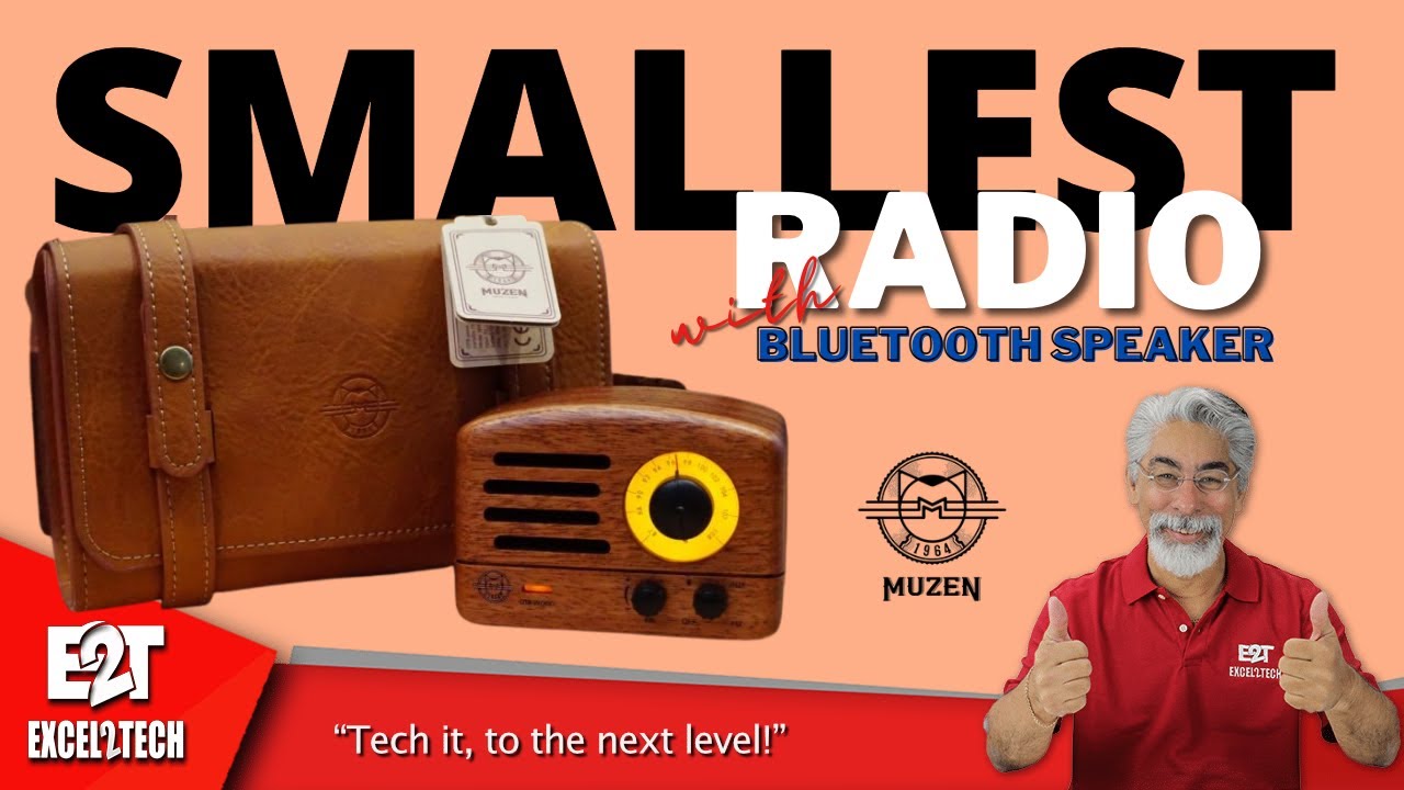 Smallest Radio & Bluetooth Speaker I've seen! Muzen Audio