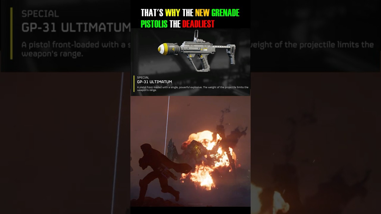 That's why the new Grenade Pistol is the DEADLIEST