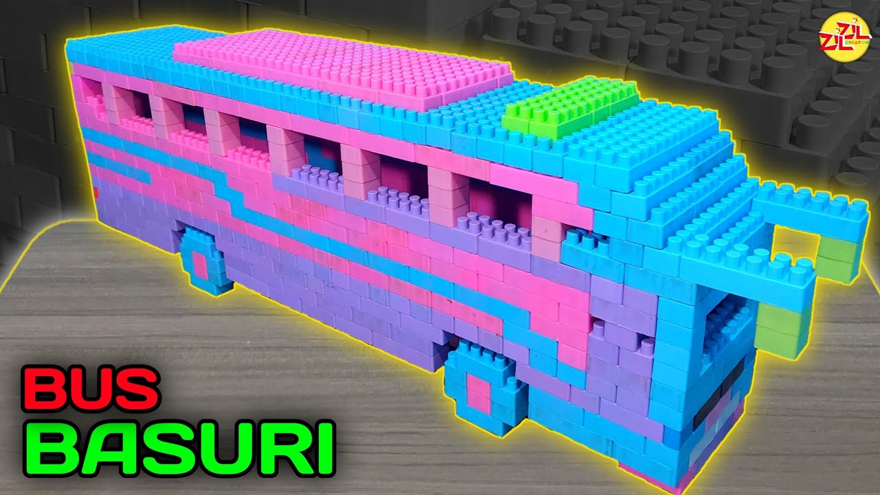 Cara Membuat Bus Dari Lego | How to make a Bus from Lego blocks #satisfying #asmr #lego #bus 