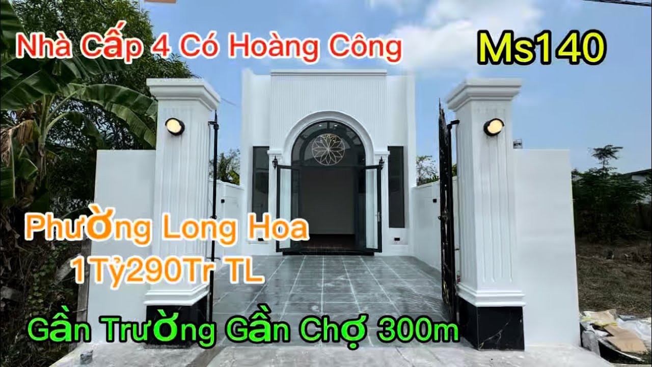 Nhà Cấp 4 Xây Mới Tại Tây Ninh| CÓ HOÀNG CÔNG| Gần Trường Học Các Cấp Gần Chợ Chỉ 390m|1Tỷ230Tr
