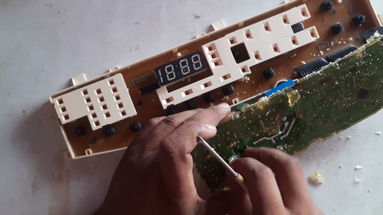 Samsung fully automatic washing machine pcb no power on repair
