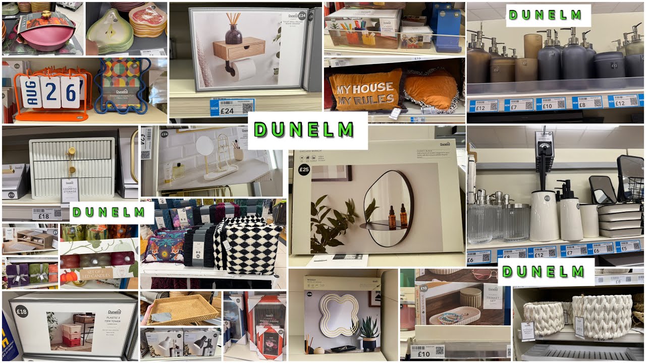 ♦️DUNELM♦️NEW BATHROOM ACCESSORIES ,CUSHIONS,HOME DECOR, KITCHEN & STORAGE ITEMS ♦️September 2025♦️