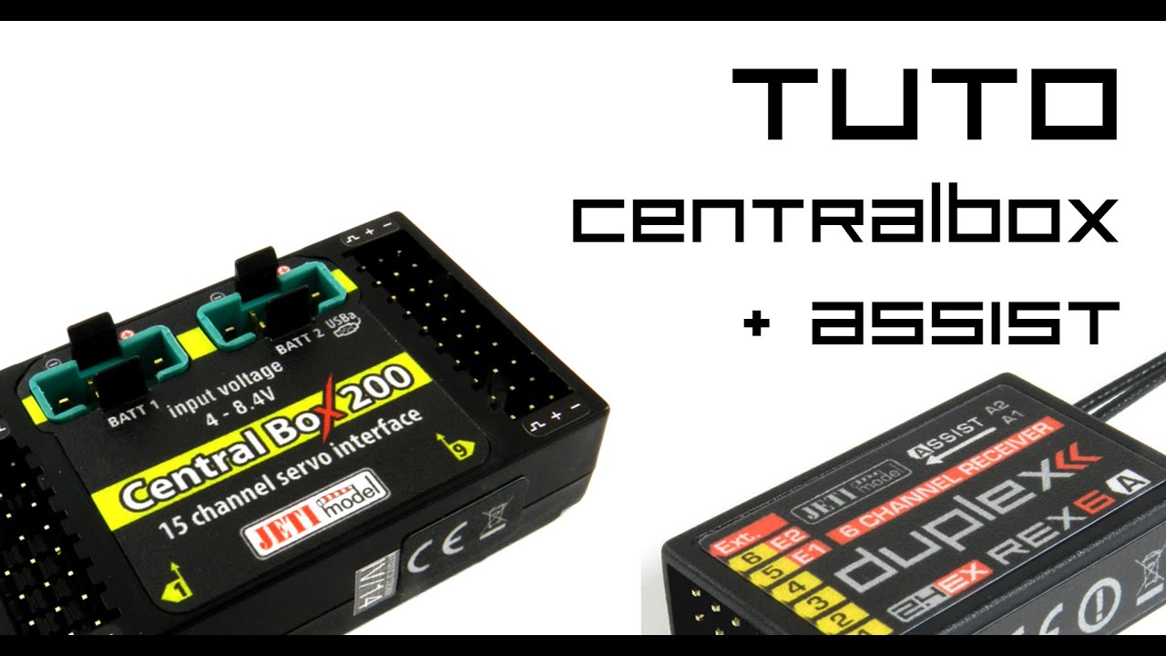 Jeti France - REX Assist Gyro & Centralbox - Paramétrages