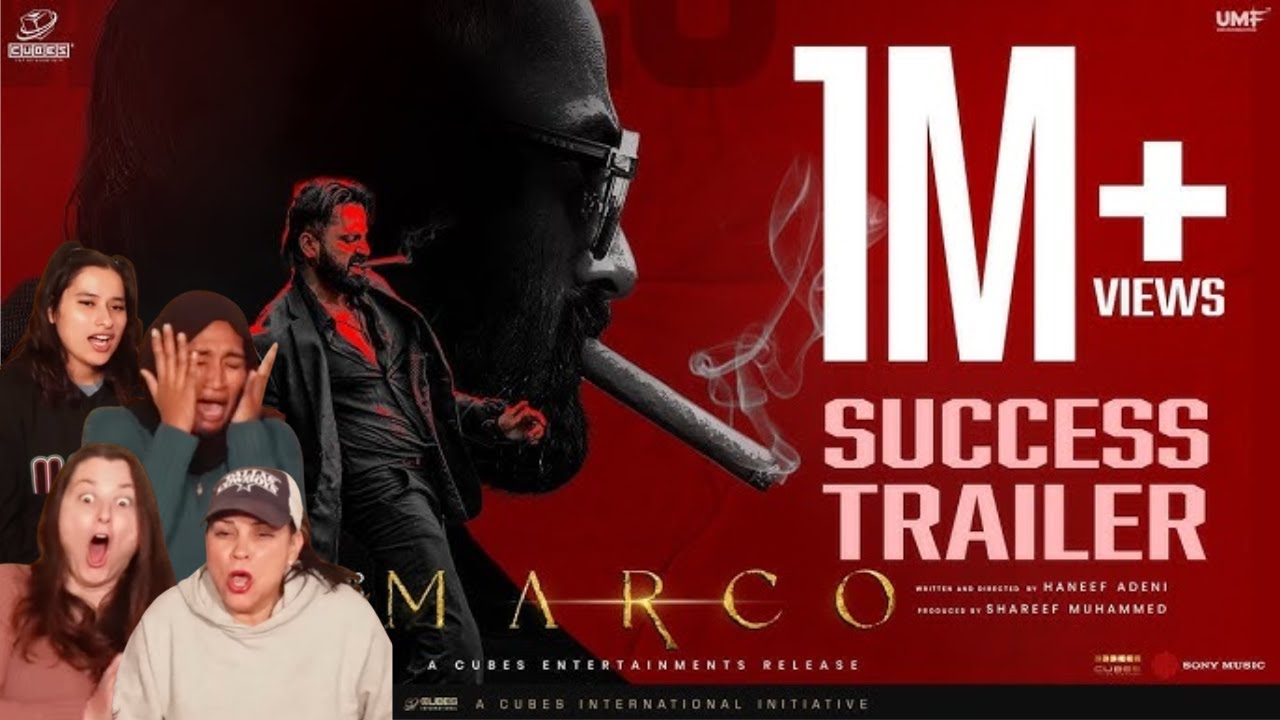 Americans' react to Marco - Success Trailer | Unni Mukundan | Shareef Muhammed | Haneef A | Ravi B