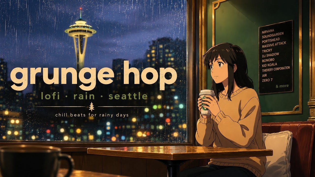 Seattle Café Music | West Coast Grunge Hop (Chillhop Instrumentals) ☕