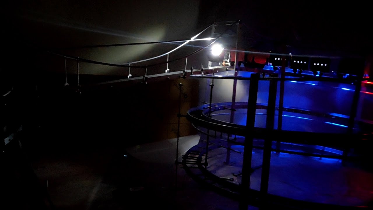 night trial of my homemade toy train.