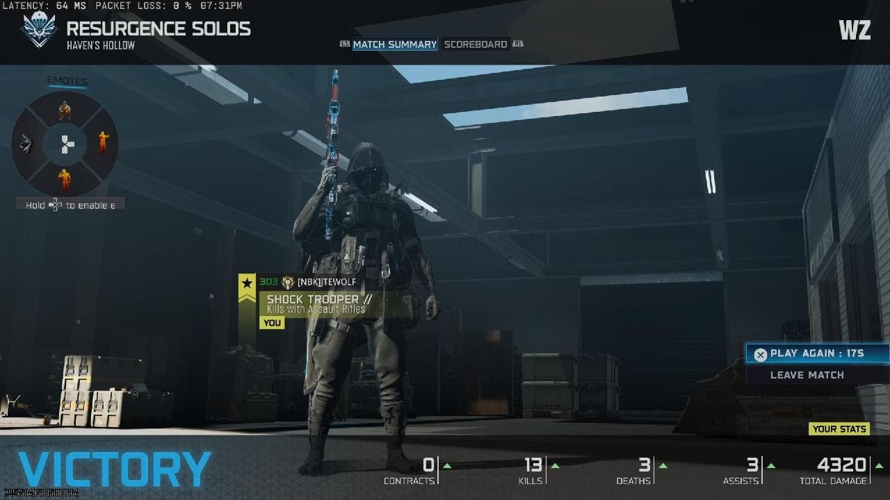 Call of Duty_Warzone Resurgence Solos Victory 13&3