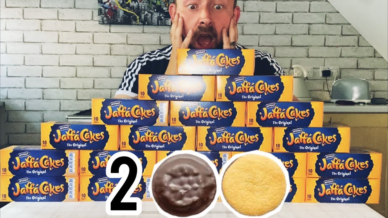200 JAFFA CAKES IN 20MINS? CAN I BEAT @Beardmeatsfood?