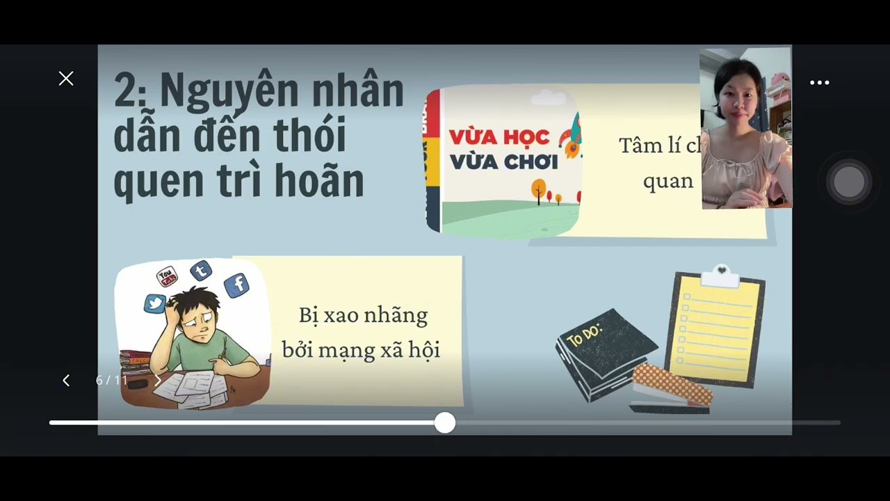 “ Thuyết phục sinh viên nên từ bỏ thói quen trì hoãn”