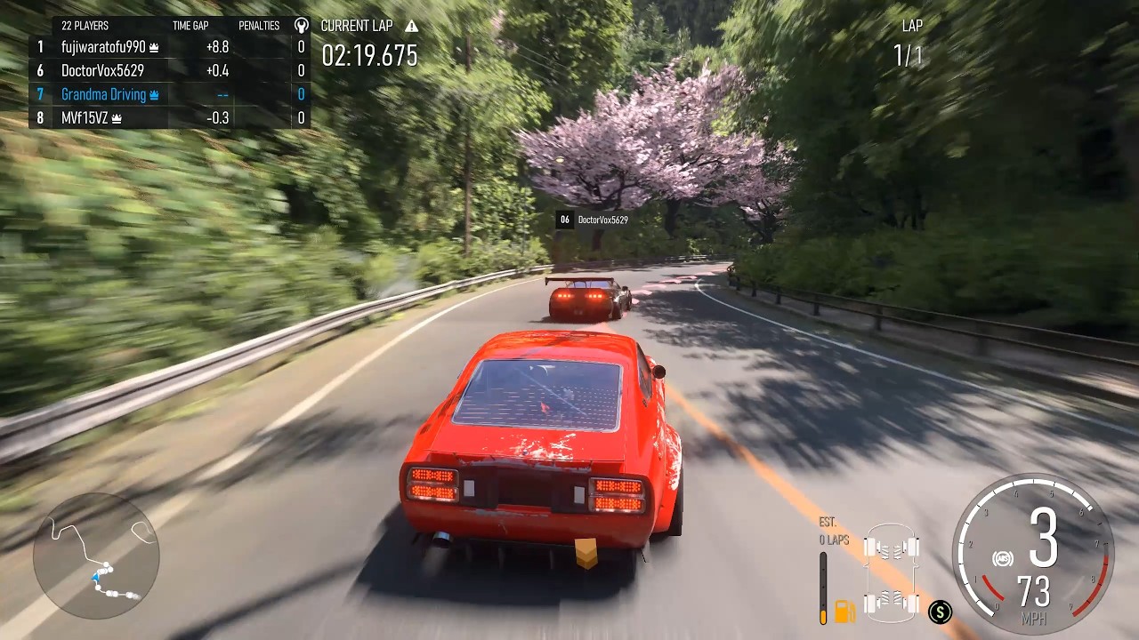 Gold Leader Datsun 280Z Tearing Up Fujimi Kaido in A-Class (Forza Motorsport)