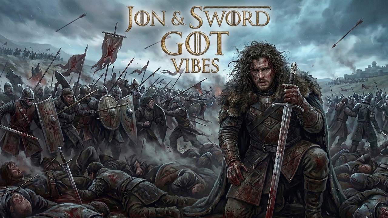 Jon's Journey. Jon Snow & His Sword. Medival Music and Ambience for Focus & Study | GOT Vibes