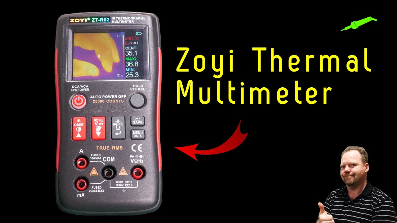 🔴 Насколько хорош новый инфракрасный термографический мультиметр Zoyi ZT-R02 — мой обзор — № 1431