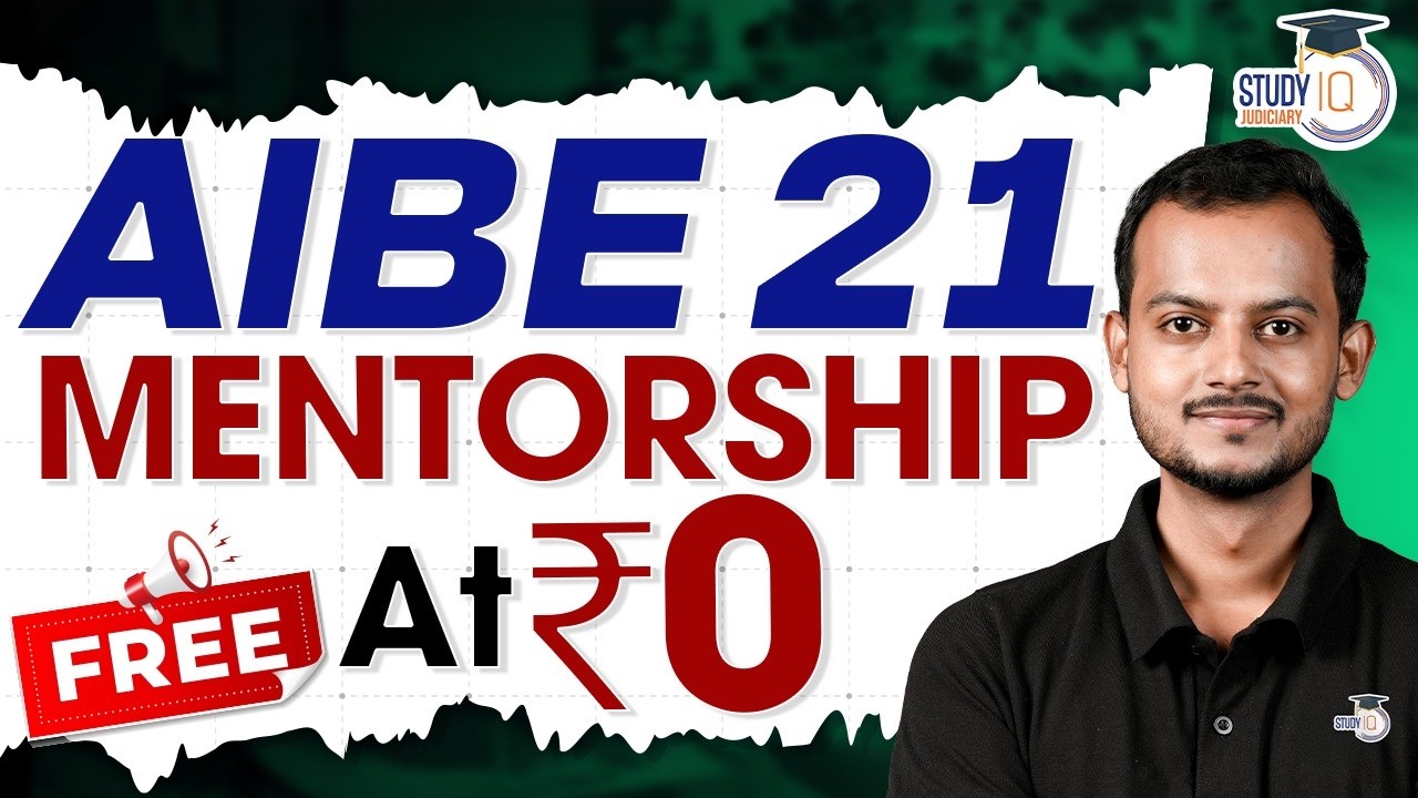 AIBE 21 FREE Mentorship 🚀 | Complete Guidance for Law Graduates