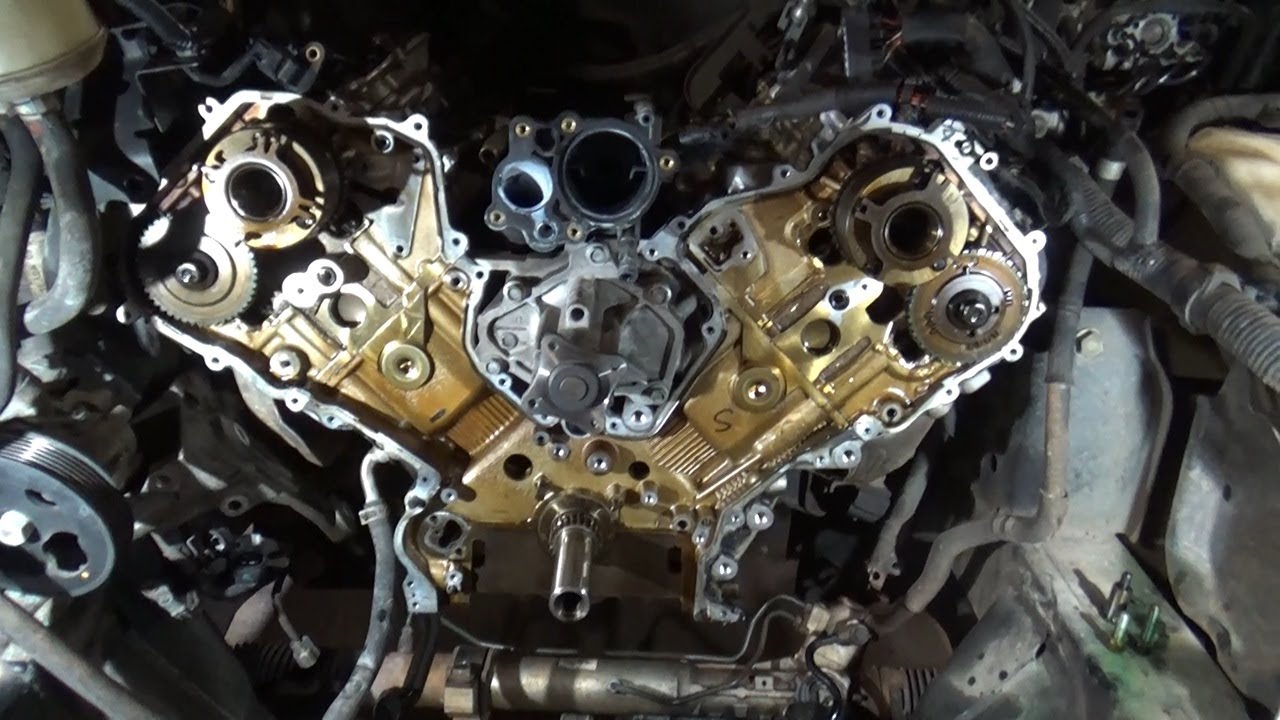 Сборка ГРМ Infiniti 5.6 V8! QX80 снова в сборе!