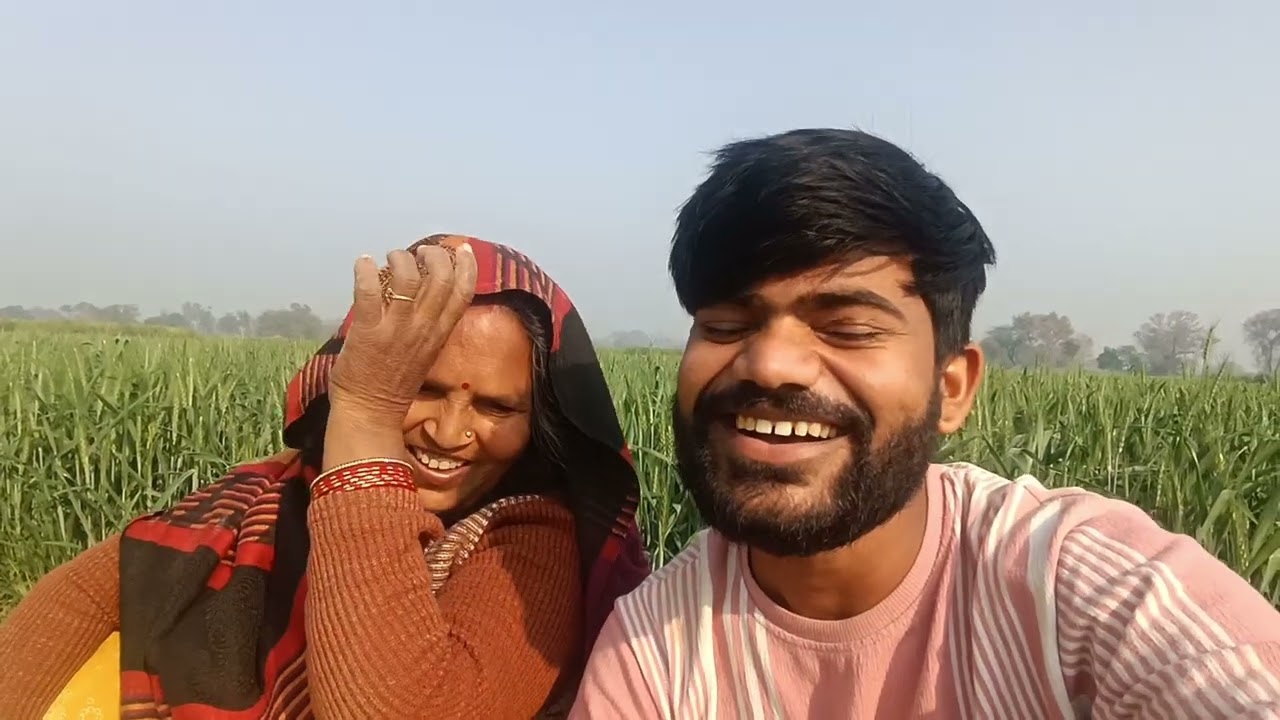मम्मी के साथ खेत में पानी लगाया!