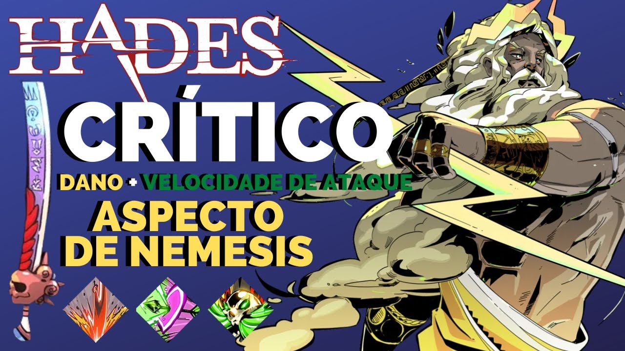 HADES - DANO CRÍTICO CONSTANTE | ZEUS + ARTEMIS + AFRODITE (ASPECTO DE NEMESIS) | Builds de Hades #3