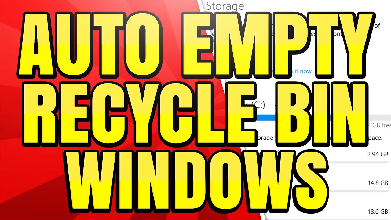 How To Automatically Empty Your Recycle Bin in Windows 10