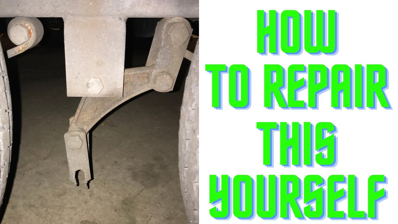 How to repair trailer shackles