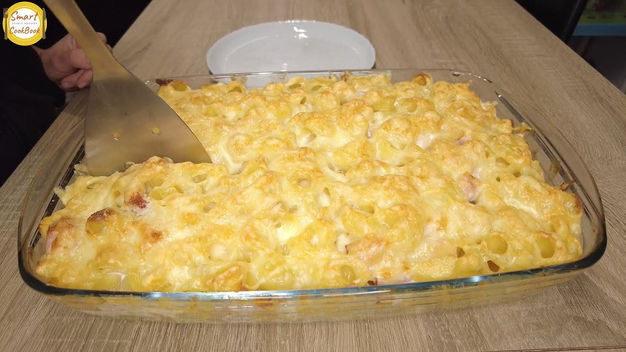 Самый вкусный рецепт пасты. Запеканка из макарон, быстрый ужин для всей семьи.