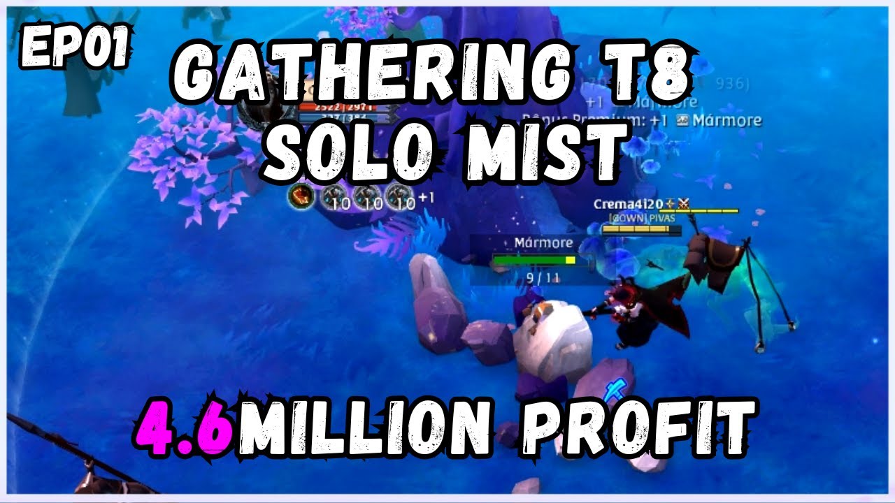 GATHERING T8 | SOLO MIST | RUSH 4.6M | ALBION ONLINE #01