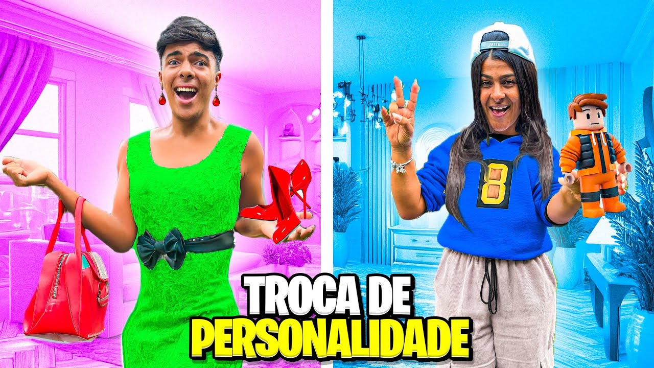 VIREI MINHA MÃE POR 24H E DEU RUIM!😬 *trocamos de personalidade