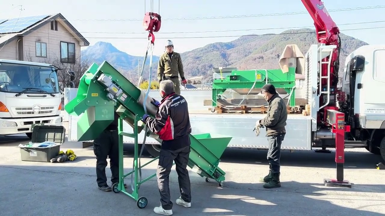 リサイクル用選別機械の出荷・空き缶選別機のっぽくん・小型アルミ選別機