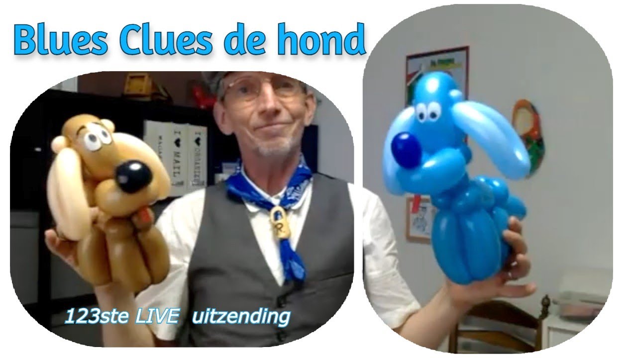 Blues Clues the balloondog – Ballonworkshop / de Haagse Ballonnenboer (123ste) Animal tutorials