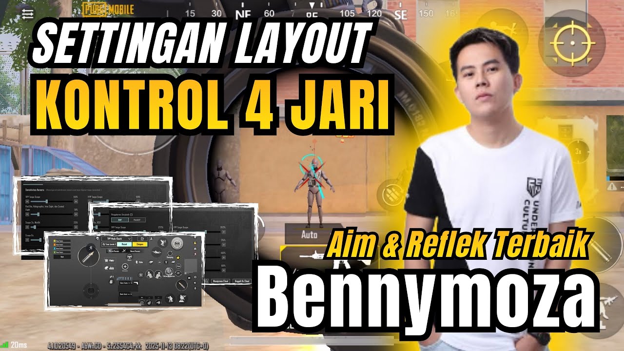 SETTINGAN KONTROL LAYOUT 4 JARI TERBAIK PUBG MOBILE | KONTROL 4 JARI TERBAIK PUBG MOBILE 