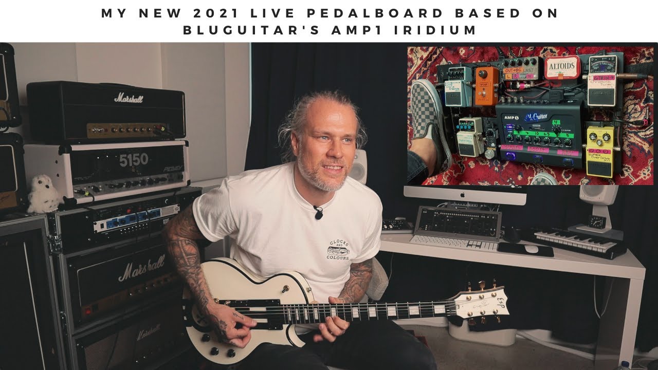 My new 2021 live pedalboard based on BluGuitar's AMP1 IRIDIUM