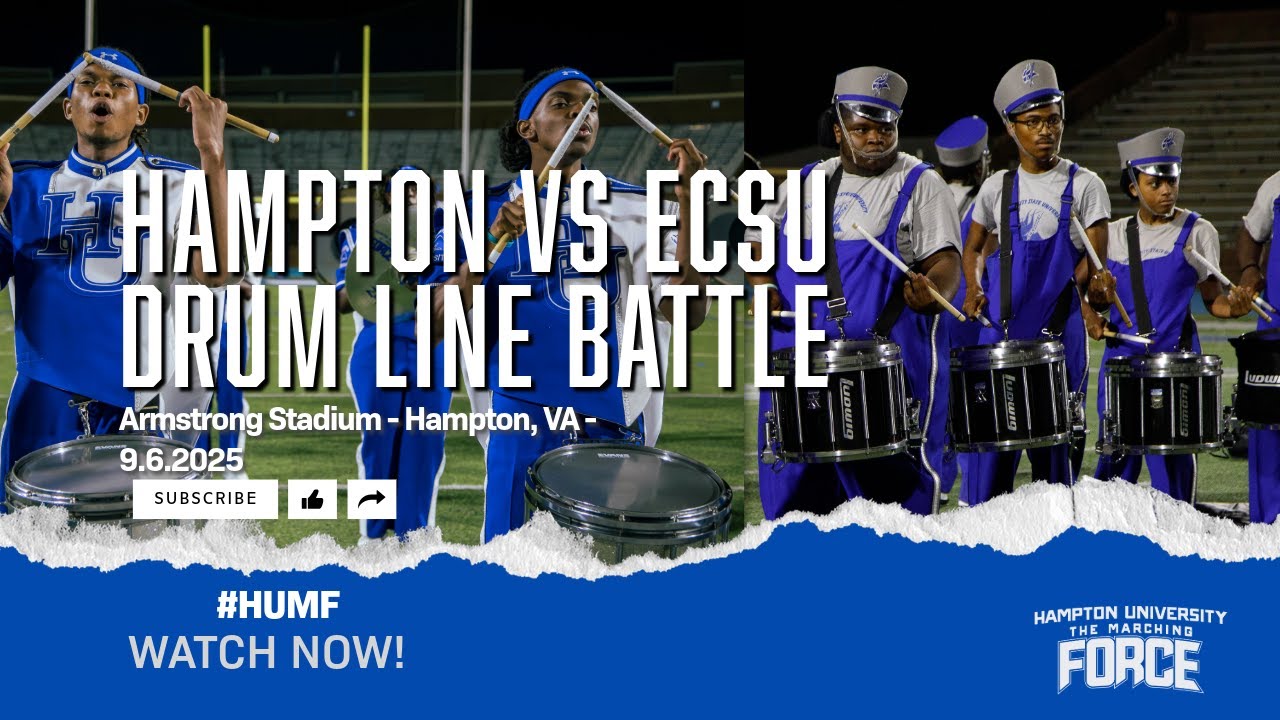 HamptonU - Sticky Situation vs Poison Drumline Battle (9.6.2025)