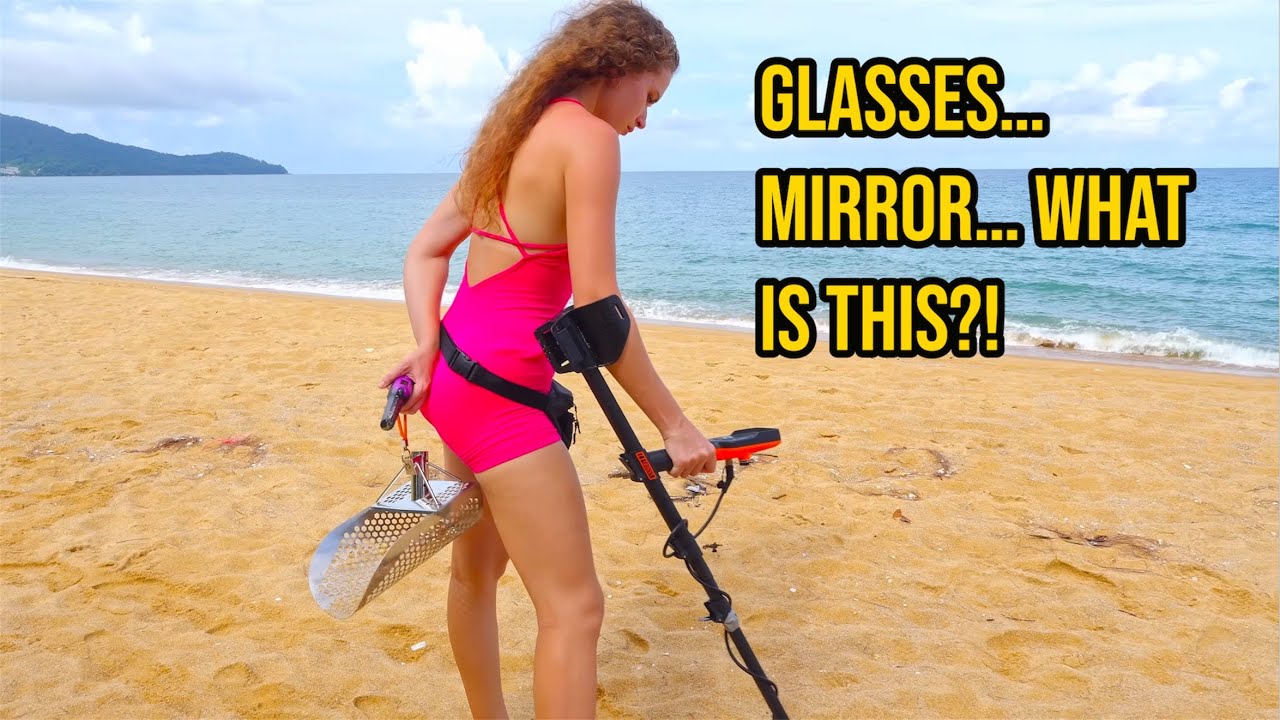 Girl Metal Detecting on Thailand’s Most Popular Beach 🌴
