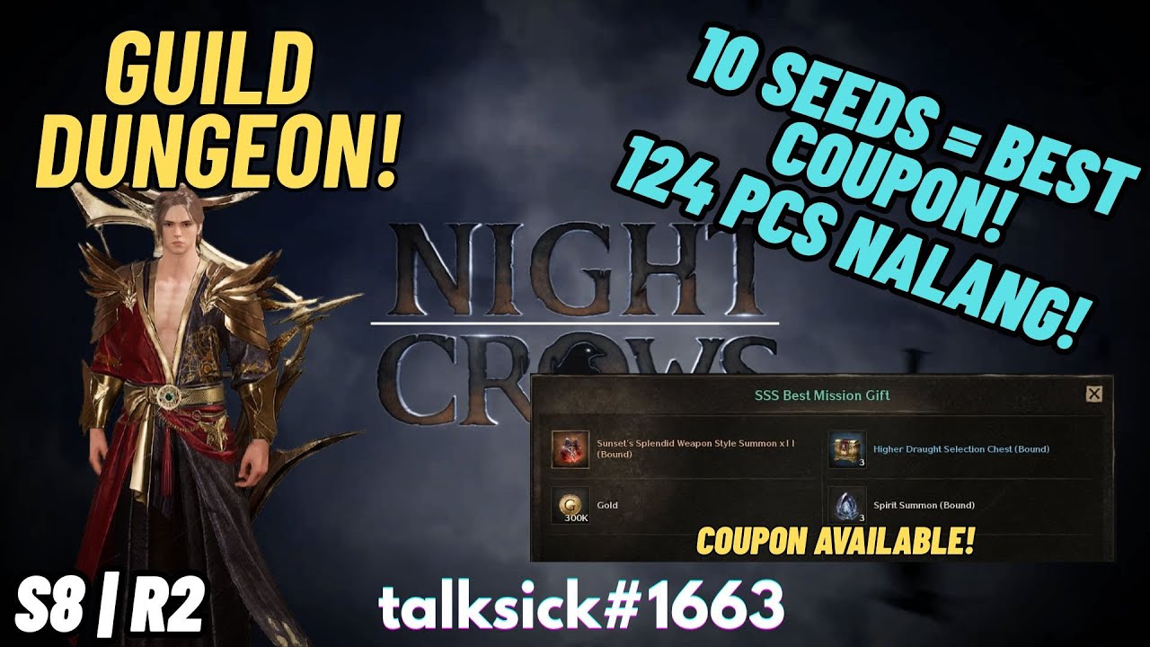🔴NIGHT CROWS | LIVE | GUILD DUNGEON 9PM TRA!