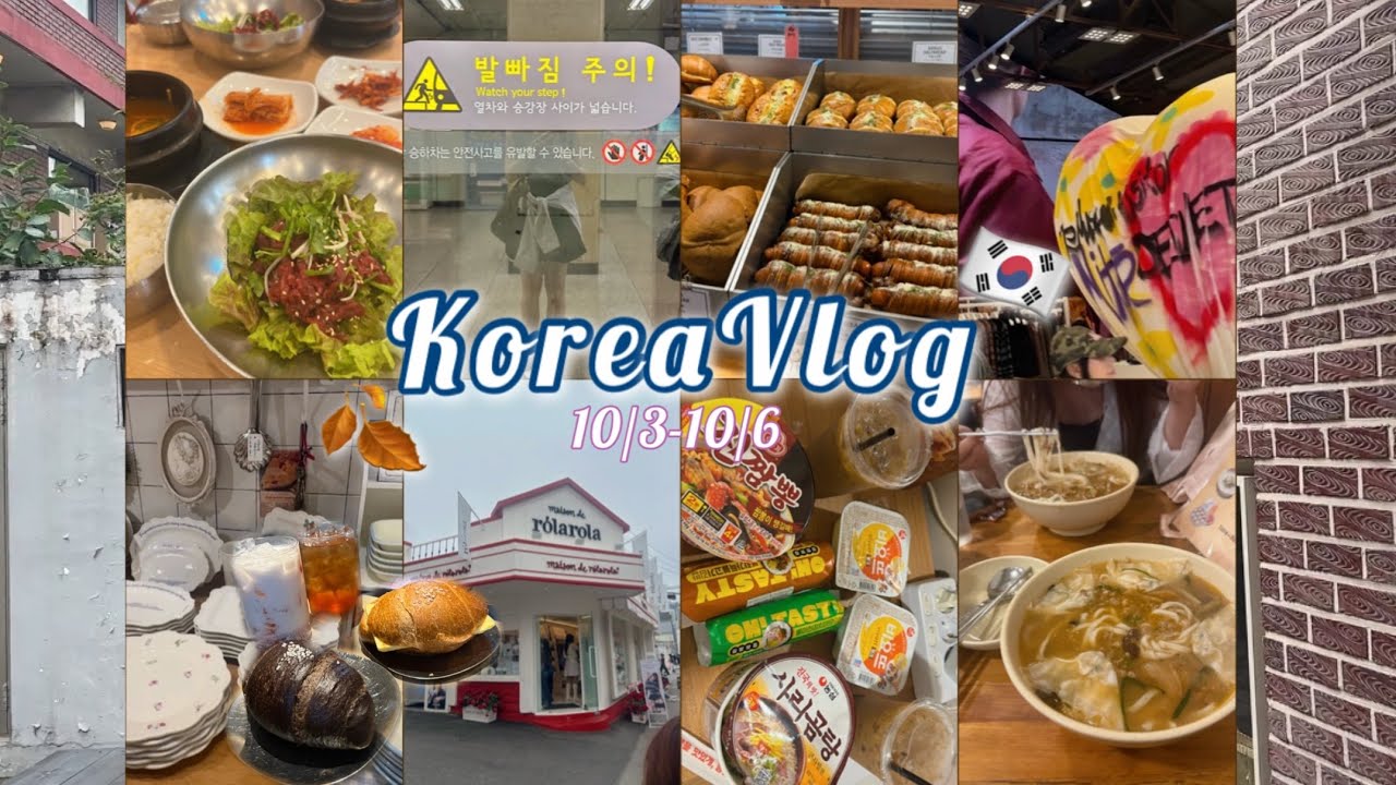 【秋の韓国Vlog】激安ホテル女子旅🇰🇷🍂聖水|東大門|江南|明洞|人気グルメ巡り|眉毛アート