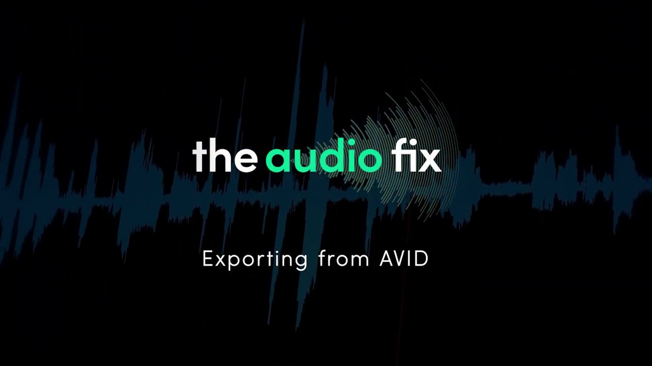 Exporting Audio in Avid