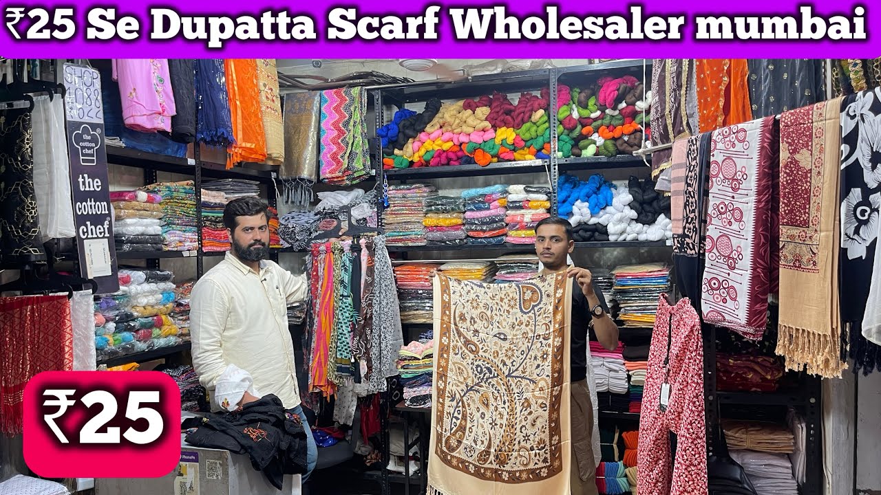 Dupatta & Scarf  wholesale market in Mumbai | Cash On Delivery| Dupatta,Scarf,stole wholesale market
