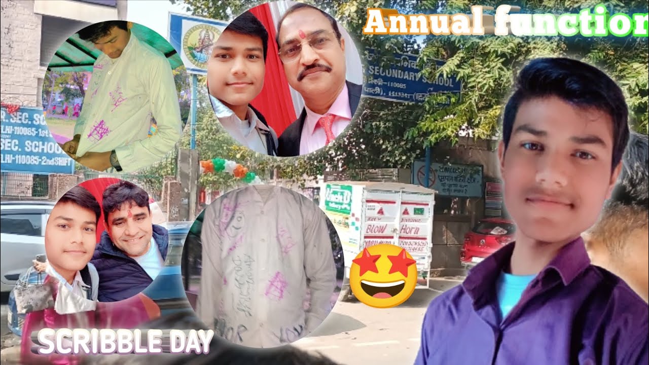 Annual function + Scribble day 🤩🥳| enjoying our school life with Friends😎| Arpan