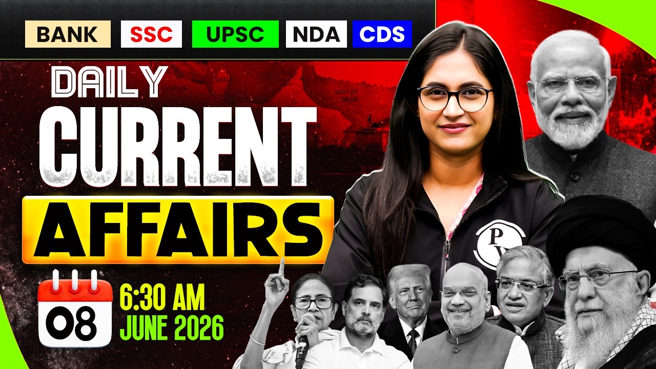 08 June 2026 | Current Affairs Today | Banking Current Affairs 2026 | by Sushmita Ma'am