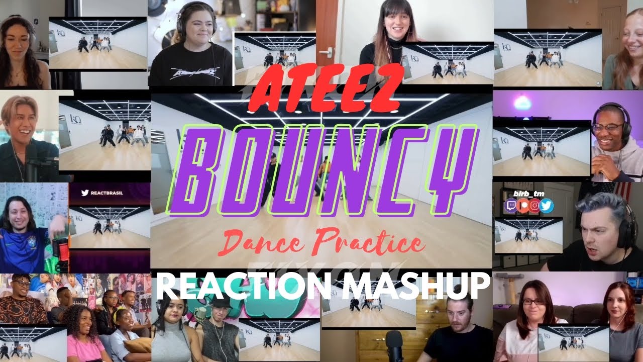 ATEEZ(에이티즈) - 'BOUNCY (K-HOT CHILLI PEPPERS)' Dance Practice REACTION MASHUP