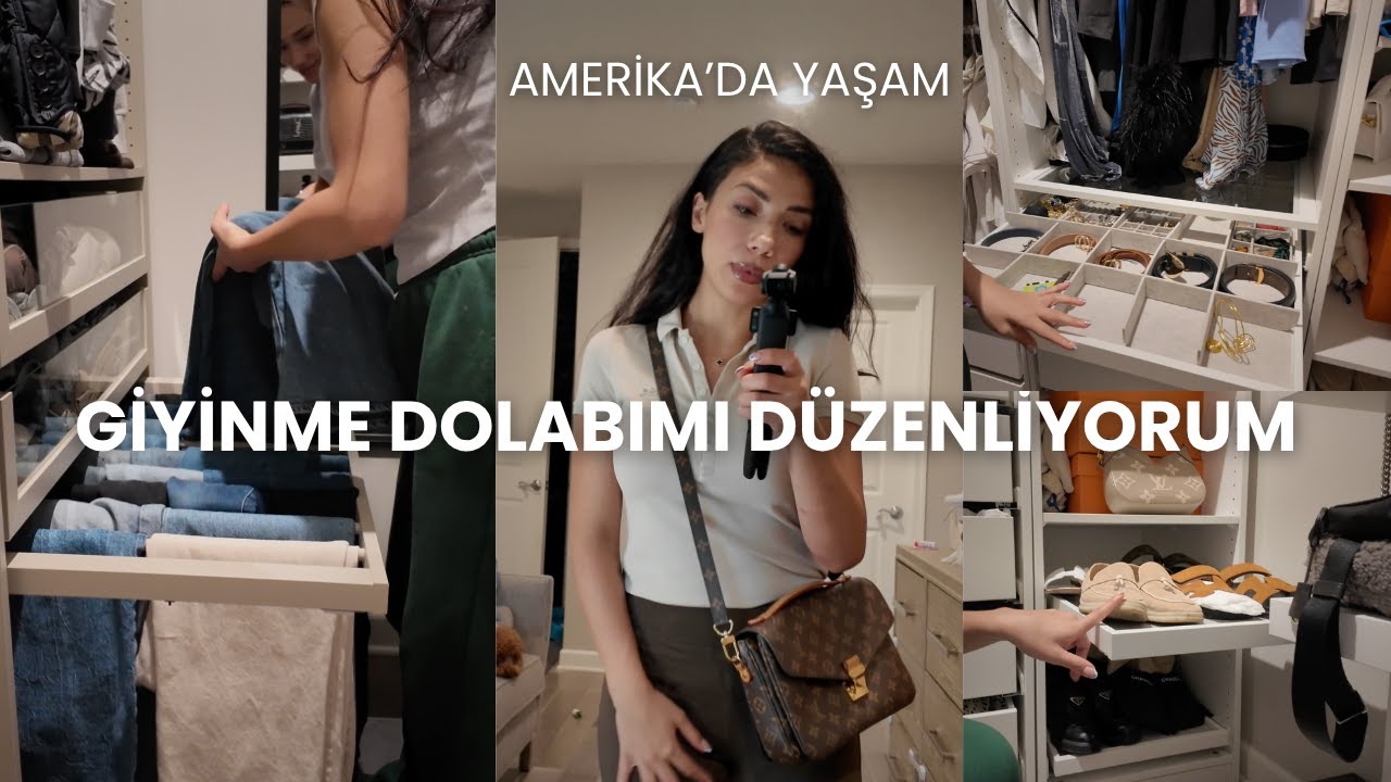 GİYİNME ODAMI DÜZENLEMEYE BAŞLADIM! MAKYAJ, SOHBET VE FUTBOL KURSU | AMERİKA’DA YAŞAM #22
