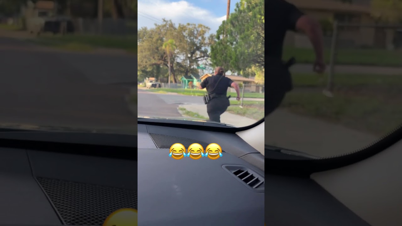 Police Chase Gone Wrong 😂 #cops #police