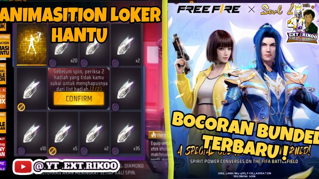 SPIN ANIMATION LOKER HANTU TERBARU FREE FIRE DAN SEDIKIT BOCORAN BUNDLE TERBARU.HANYA INFO GUYS 🥰☺️