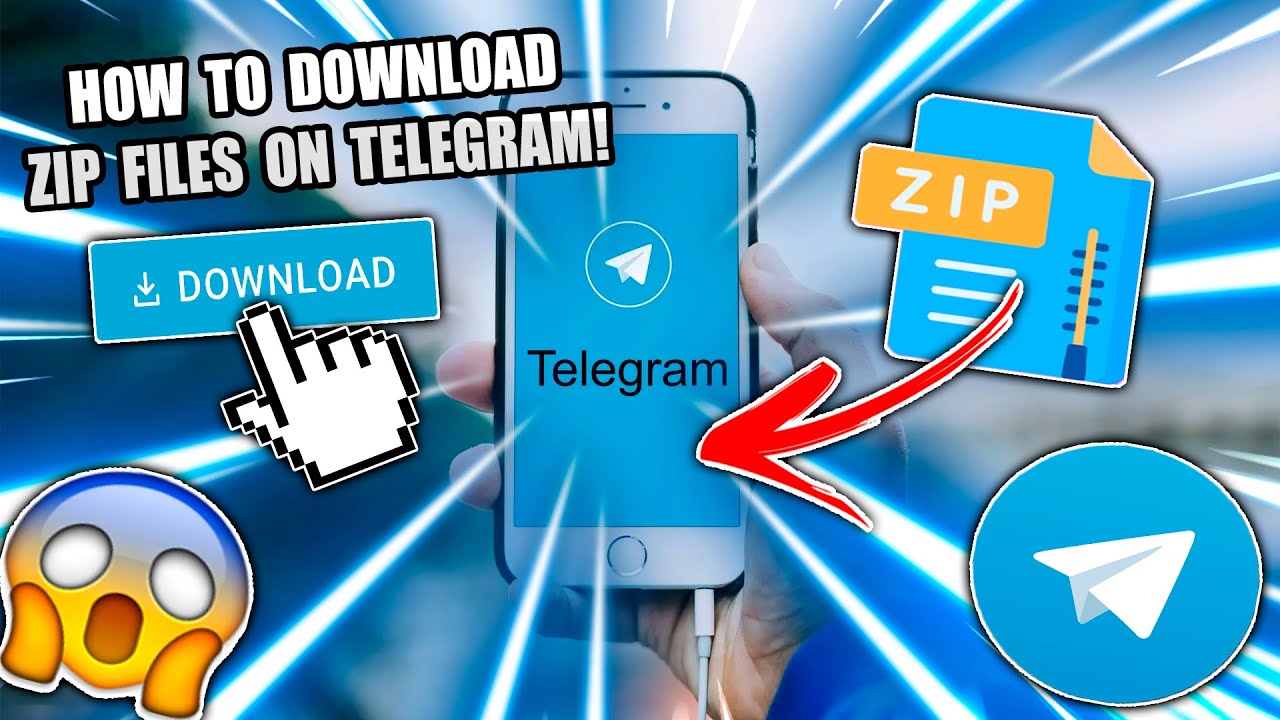 How to DOWNLOAD .ZIP FILES on TELEGRAM from a MOBILE DEVICE